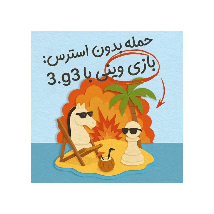 حمله بدون استرس: بازی وینی با 3.g3 | آموزش FM Michel Coto